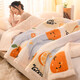 Fantasy Thick Blanket Baby Milk Velvet Blanket Winter Nap Office Sheet Cover Four Seasons Sofa Dancing Gray Double-sided Milk Velvet 200x230cm Three-layer Thick Blanket