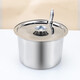 Lard can lid spoon household large oil can high temperature resistant ceramic cooked oil meat oil spicy chili oil kitchen storage open taste cup 14cm