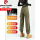 Pierre Cardin Workwear Down Pants Women's Outerwear Winter 2025 New Northeast Cold Protection - 40 Degrees High-end Extreme Cold Assault Cotton Pants Khaki M Recommended (95-105Jin Jin is equal to 0.5 kg)