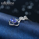 Lirokini Necklace Women's Tanzanite Gemstone Pendant 18 Gold K Luxury Jewelry Valentine's Day Birthday Gift 1.19 Carat Tanzanite Necklace