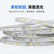 Deyan led light strip 220v high voltage outdoor waterproof light hotel villa project ultra-bright strip decorative linear light outdoor lighting 5 meters package-warm light 6W-120 beads/meter