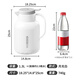 JEKO&JEKO thermos kettle home thermos kettle thermos bottle dormitory student boiling water bottle Pelican 1.3L moonlight white