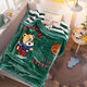 Chaosihui Kindergarten Blanket Thick Double-sided Velvet Nap Blanket Baby Student Dormitory Quilt Machine Washable Fortune Blossoms-Cloud Blanket Quilt- 200cm*230cm (about 2000g)
