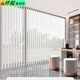 Aluminum alloy vertical curtain vertical blinds lift electric balcony blackout sunshade living room office dream curtain 5CM aluminum alloy pure white unit price per square meter/contact customer service for size