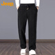 JEEP Casual Pants Men's Autumn and Winter Chenille Wide Leg Pants Men's Loose Pants Warm Sports Pants Dark Gray 3XL