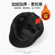 SOMUBAY old man hat, autumn and winter warm windproof beret for men and grandfathers, middle-aged and elderly dad with large head circumference, adjustable forward hat, black, one size fits all (55-59CM)