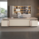 Mutini boss desk and chair combination, simple and modern president manager executive desk, light luxury and high-end office supervisor table, 2.0 meter long boss table, double cabinets