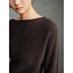 Ainos Estee Shopping Mall Same Style 2025 Winter New Commuting Off-Shoulder Cashmere Wool Sweater Sweater Women 41038033 Chocolate M
