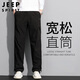 Jeep Spirit Jeep Casual Hosen Herbst Herbst Hose Men Multi-Pocket Workwear Männer dunkelgrau xl