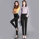 Duolingshier thickened velvet autumn and winter large size loose pants mother's pants high waist middle-aged and elderly women's pants black black winter gold velvet 2XL 120-135Jin Jin is equal to 0.5 kg