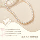 Chow Tai Fook Freshwater Pearl Necklace Mother's Style Plain Pearl Clavicle Chain Mother's Day Birthday Gift for My Girlfriend and a Beautiful Box Pearl Plain Chain-6-7mm