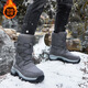 Xialu Northeast Schneestiefel Herren Samt Warme Anti-Rutsch-Skischuhe Double Eleven Grau 40