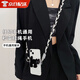 Xingyin mobile phone lanyard back clip cross-body carryable mobile phone back clip cute mobile phone chain integrated halter neck shoulder strap high-end pendant portable detachable carry-on anti-lost artifact pendant black and white mobile phone lanyard 130cm black cat clip back