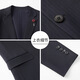 MAGIOPY luxury high-end brand men's spring and autumn new striped suit suit men's Korean style suit jacket slim three-piece suit navy blue XL 180 135-150Jin Jin equals 0.5 kg