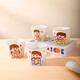 Ceramic drinking cup, healthy underglaze color, creative home parent-child cartoon, cute 2025 new high-looking mug, girl style Heyun cup 230ML 1 piece