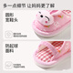 Tudouwu (TUDOUWU) children's slippers boys and girls soft-soled home indoor baby slippers 1-3 years old anti-slip autumn cartoon cotton slippers little rabbit 20 inner length 12cm suitable for feet 11-11.5cm long