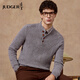 Judger 440g heavyweight 100% wool Judger men's pure wool sweater 2025 autumn and winter half-high Henry neck sweater