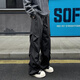 Pugos Fatty Large Size American Workwear Paratrooper Pants Men's Autumn 2025 New Straight Leg Loose Trousers Trendy Sports Casual Pants HK25600 Light Gray 3XL 165-180Jin Jin is equal to 0.5 kg