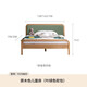 Genji Muyu solid wood children's bed soft package bed teen bed boy single bed princess bed 1.5*2m (leaf green soft package)