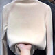 Girls' bottoming shirt autumn and winter half turtleneck 2025 new children's tops German velvet thickened middle and large children's inner T-shirt NN301 apricot 140