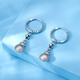 Luxury Pearl pt950 platinum gourd earrings fashion niche design platinum earrings 2.78g