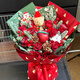Youke Jade Christmas Eve Flower Express Red Rose Bouquet Apple Gift Box for Girlfriend Gift Nationwide Delivery Red Rose Apple Mixed Bouquet Christmas Surprise