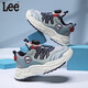 Lee children's shoes spring new all-match casual shoes boys sports comfortable sneakers dad shoes girls 50% off rice blue 36 recommended foot length 219mm