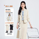 Light workplace formal women's suit, college student teacher interview wear, small suit, professional attire, suit jacket, skirt, black jacket + 2108# white shirt + skirt M