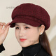 Changyin knitted hat for women in autumn and winter, middle-aged and elderly woolen peaked cap thickened and warm for the elderly, grandma and mother, cold-proof hat, brown_one size