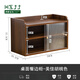 Dad Yao Coffee Cabinet Japanese Sideboard Desktop Storage Cabinet Dining Table Storage Rack Kitchen Cup Coffee Countertop Walnut Desktop Sideboard 59 Long Double Door