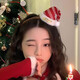 Shui Yunmiao New Year's Eve Christmas hair accessories, headbands, decorations, Christmas hats for adults and children, Christmas gifts for girls to take pictures, Christmas hats and headbands, expedited delivery