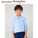 PawinPaw Shopping Mall Bear Children's Clothing 25th Spring and Autumn New Boys' Shirt Pure Cotton Blue Blue/50 110