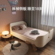 Ximengbao (X.M.B) Island bed boy single bed girl with guardrail 0.8m 1.2m baby crib spliced large bed wooden color 1.2*2m children's bed + mattress without