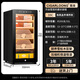 CIGARLOONG 39C cigar cabinet, constant temperature and humidity, compressor refrigeration, cedar wood, mellow, stylish, curved, energy-saving, silent, mini cigar humidor for home office, elegant black box, nude maintenance, elegant transparent glass