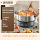 SUPOR 0-coated stainless steel electric hot pot split electric cooking pot hot pot special pot household multi-function electric hot pot 6L meat shabu-shabu pot H60YK182