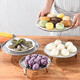 Stainless steel steamer, steaming tray, thickened water-proof steamer, steamer rack, steamer grate, household steam grid, kitchen steamed bread, steamed buns 26cm