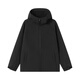 Jingjing Tokyo-made jacket men's soft shell jacket men's outdoor mountaineering waterproof and velvet warm black S