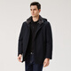 Hengyuanxiang Mink Fur Removable Liner Gray Mink Nikki Men's Winter Parka Mid-Length Dad Jacket Dark Blue M /170/88A