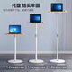 Shitingfang high-end quality computer stand floor-standing standing desktop can lift small workbench laptop stand increased wood color can hold the mouse