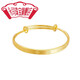 Yongsi 24K gold four-leaf clover bracelet new 999 pure gold 5G gold push-pull bracelet imitation gold kaleidoscope solid bracelet