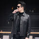 VBA new top layer cowhide Haining genuine leather jacket men's spring and autumn daddy business jacket short 6005 black M M95-105Jin Jin is equal to 0.5 kg
