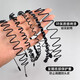Trendy men's metal hairband, seamless pressing, wavy hair hole headband, men's face wash sports hairband bundled with hairpins, women's classic black wavy style