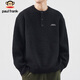 Paul Frank sweater men's winter trendy brand loose sweater men's inner layer thick warm jacket men's black L