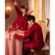 Gongdie thermal storage type Disney Mickey red couple pajamas for women warm island velvet wedding home clothes for men