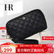 HR Helena bag women's clutch bag mobile phone bag first layer cowhide rhombus hand bag clutch bag birthday gift black