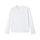 Made in Tokyo 50S water-soft cotton long-sleeved T-shirt women's pure cotton 25 autumn new bottoming shirt white small T white M