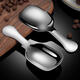 Xiangmanchu 304 stainless steel thickened tea spoon teaspoon scoop tea short handle coffee spoon household small spoon dessert spoon bright tea spoon 4 pieces