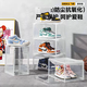Yusen Yihuicheng acrylic transparent shoe box storage box AJ sneaker anti-oxidation cabinet plastic magnetic side opening shoe display wall (B) 2 red shoe boxes (B) 2 red shoe boxes 36x28x22cm 36 36x28x22cm