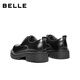 Belle thick-soled business derby shoes for men 26 spring new casual workplace commuting large leather shoes A2284AM6 pre-sale black 41