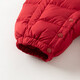 DAVE&BELLA Newborn Down Jumpsuit Winter Clothing Baby Girl Romper Clothes Baby Outing Clothes Children's Clothes Red Spot 80cm Filled Down 82.5g